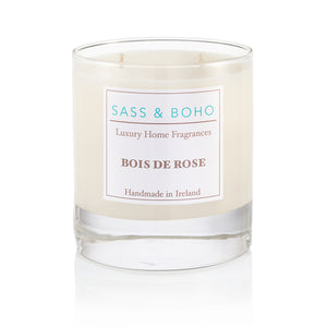 Sass & Boho Double Wick Candle - Bois de Rose - Pretty Little Duck