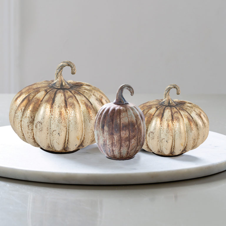 Antique Glass Pumpkin