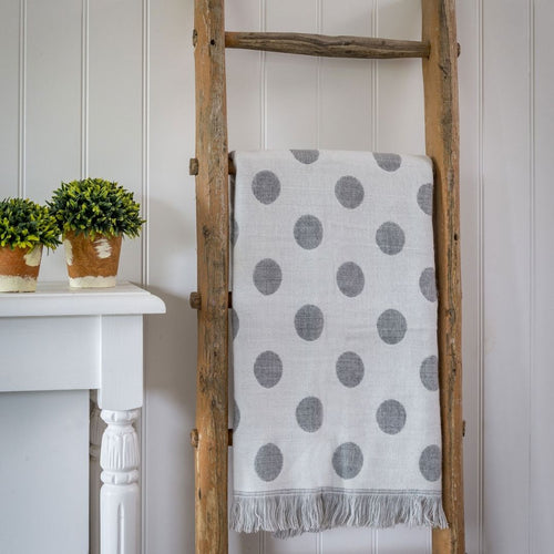 Two Way Reversible Polka Dot Throw - Pretty Little Duck
