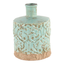 Load image into Gallery viewer, Eau De Nil Ceramic Bottle Vase - Eden - Pretty Little Duck
