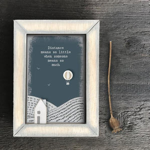 Box frame - Distance Means So Little - Pretty Little Duck