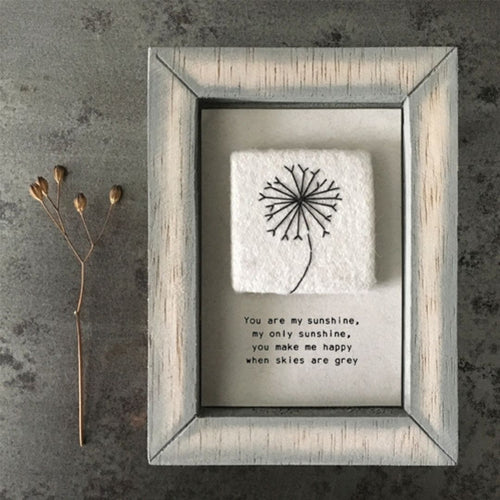 East of India Embroidered Picture - You Are My Sunshine - Pretty Little Duck