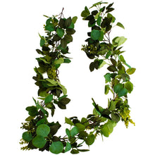 Load image into Gallery viewer, Eucalyptus &amp; Rose Leaf Garland 160cm
