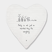Load image into Gallery viewer, Heart coaster - Family is everything
