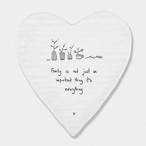 Heart coaster - Family is everything