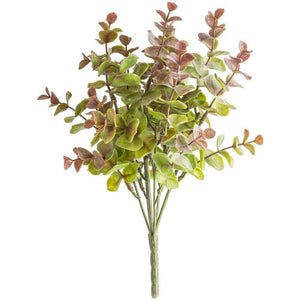Artificial Green and Red Eucalyptus Sprig - Pretty Little Duck