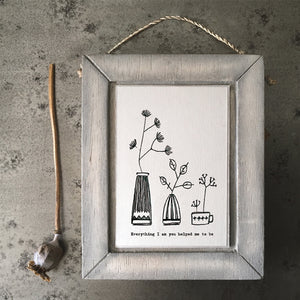 Ink flower picture-Everything I am