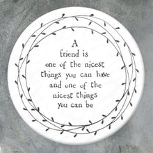 Load image into Gallery viewer, Ceramic Friend Leaf Coaster - East of India - Pretty Little Duck
