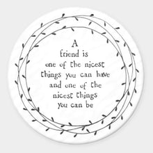 Load image into Gallery viewer, Ceramic Friend Leaf Coaster - East of India - Pretty Little Duck
