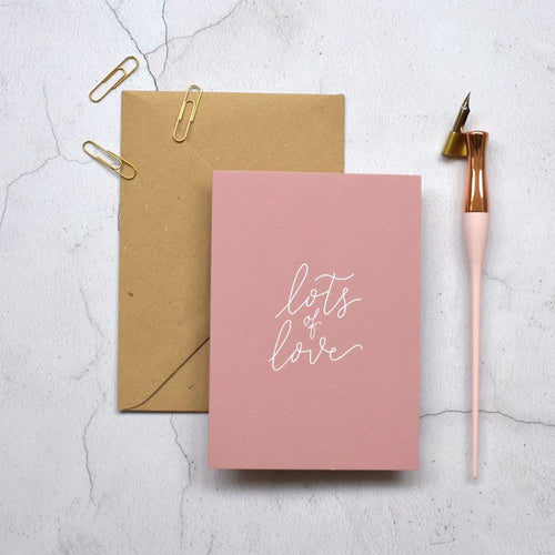 Greeting Card - Lots of Love - Pretty Little Duck