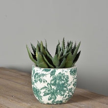 Load image into Gallery viewer, Ceramic Oval Vase Green Garden - Small - Pretty Little Duck
