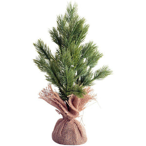 Artificial Pine Tree in Hessian Sack - Pretty Little Duck