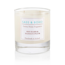 Load image into Gallery viewer, Sass &amp; Boho Rhubarb &amp; Damson Plum - Double Wick - Pretty Little Duck
