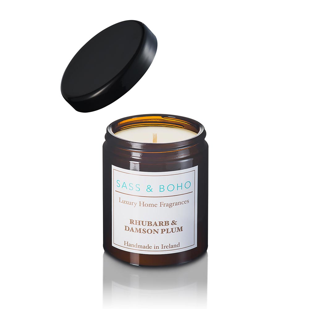 Sass & Boho Rhubarb and Damson Plum Apothecary Jar - Pretty Little Duck