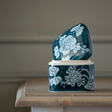 Load image into Gallery viewer, Square Lidded Pot Delft Rose - Pretty Little Duck
