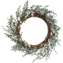 Load image into Gallery viewer, White Berry &amp; Cone Willow Wreath
