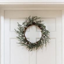 Load image into Gallery viewer, White Berry &amp; Cone Willow Wreath
