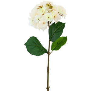 Artificial White Hydrangea Stem 47cm - Pretty Little Duck