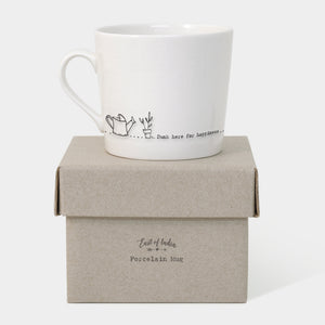 East of India Wobbly mug - Dunk here for happiness - Pretty Little Duck